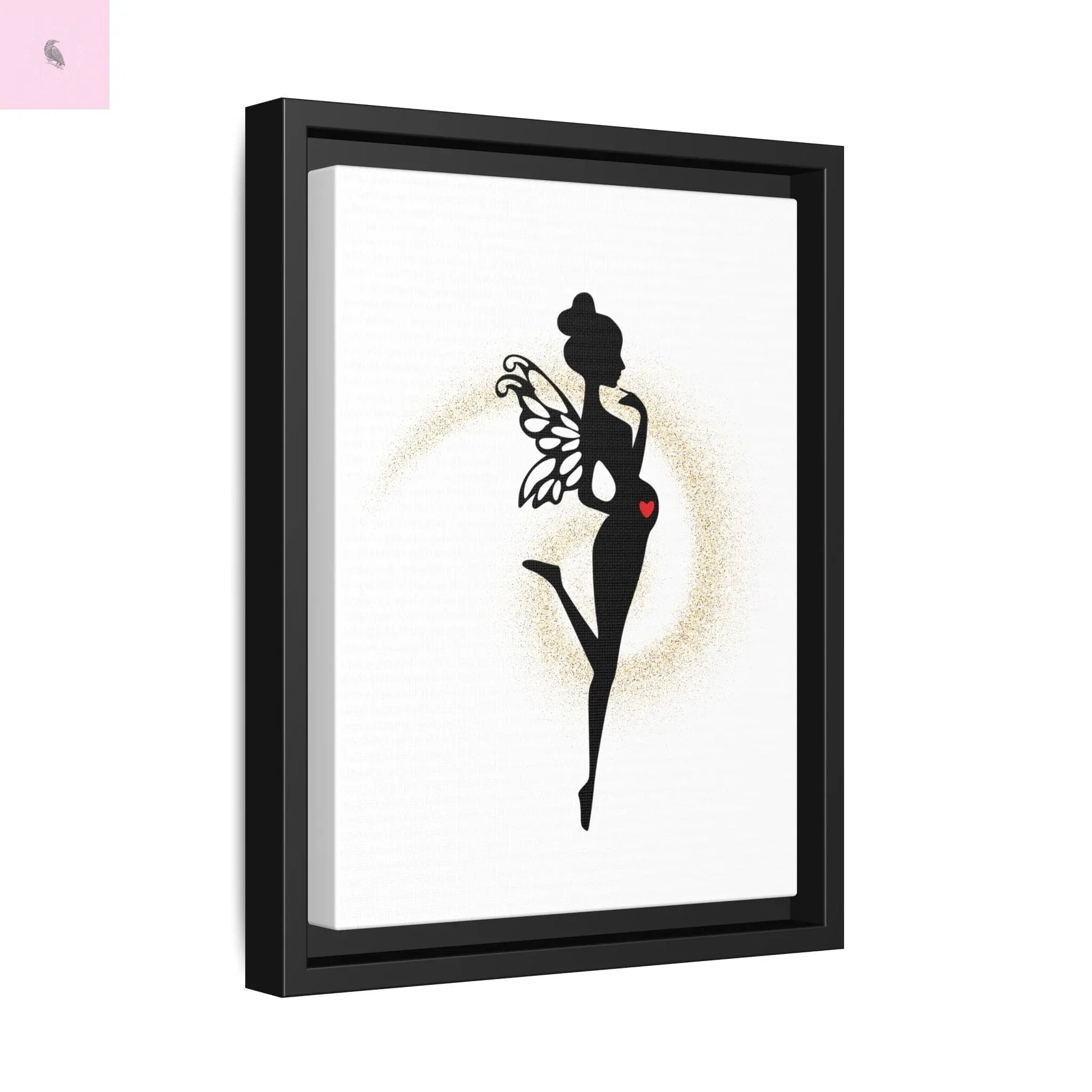 Framed Fairy Art Print - Enchanting Decor for Expecting Mothers, Baby Shower Gift, Elegant Nursery Wall Art, Whimsical Home Accent The flirty crow