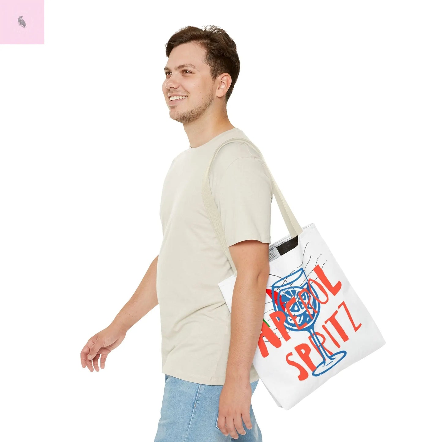 Aperol Spritz Tote Bag, Stylish Beach Bag, Summer Accessory, Gift for Cocktail Lovers, Travel Bag, Fun Party Tote The flirty crow