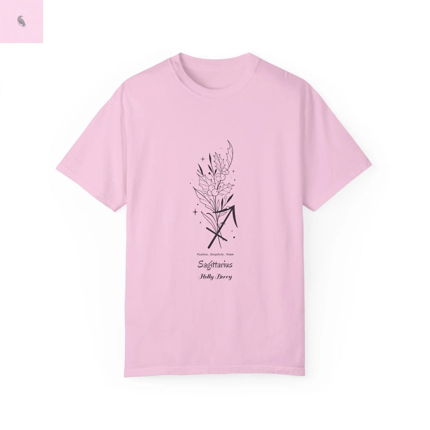 Sagittarius birth flower T-Shirt for Astrology Lovers Printify
