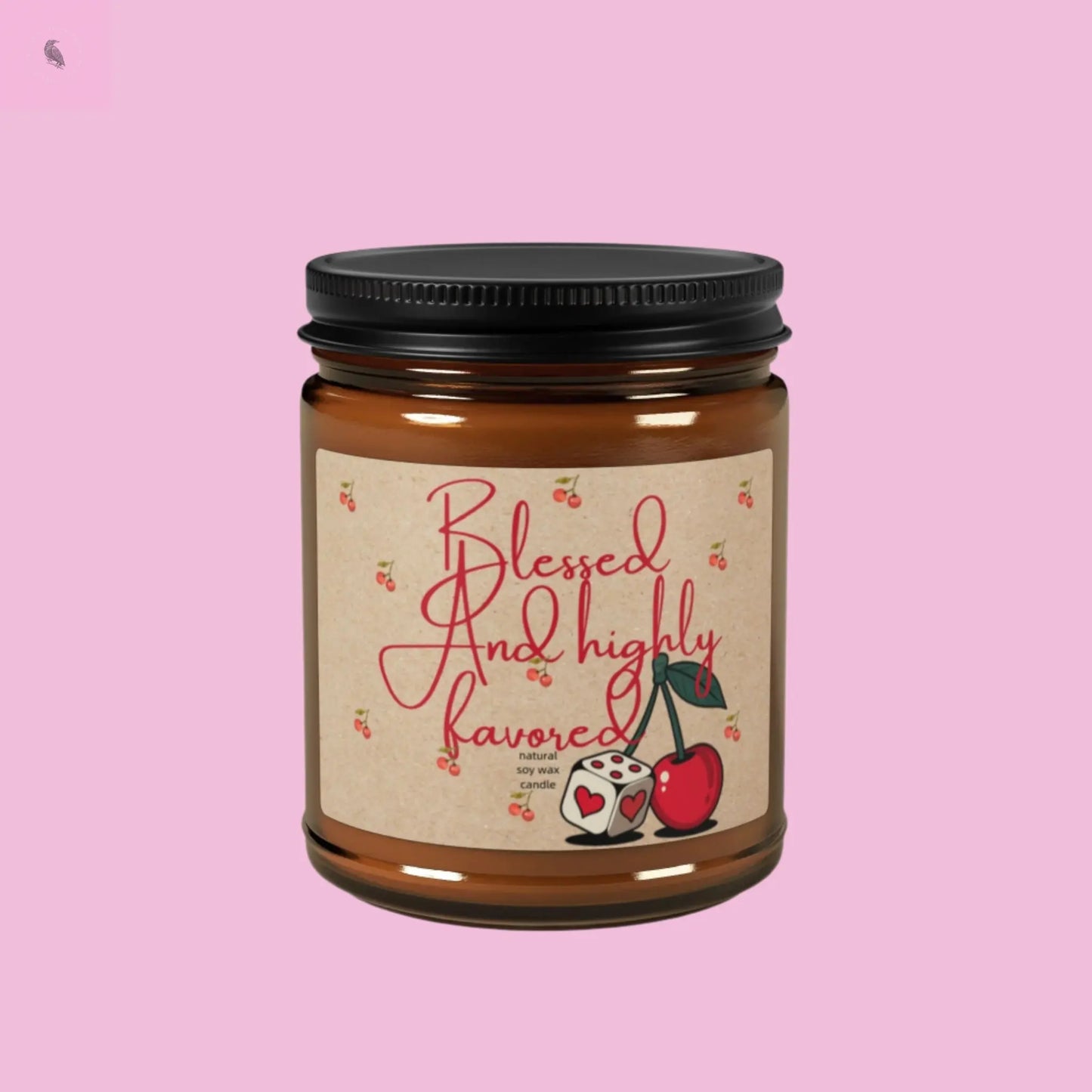 Blessed and Highly Favored Scented Soy Candle - Cozy Home Decor for All Occasions the flirty crow