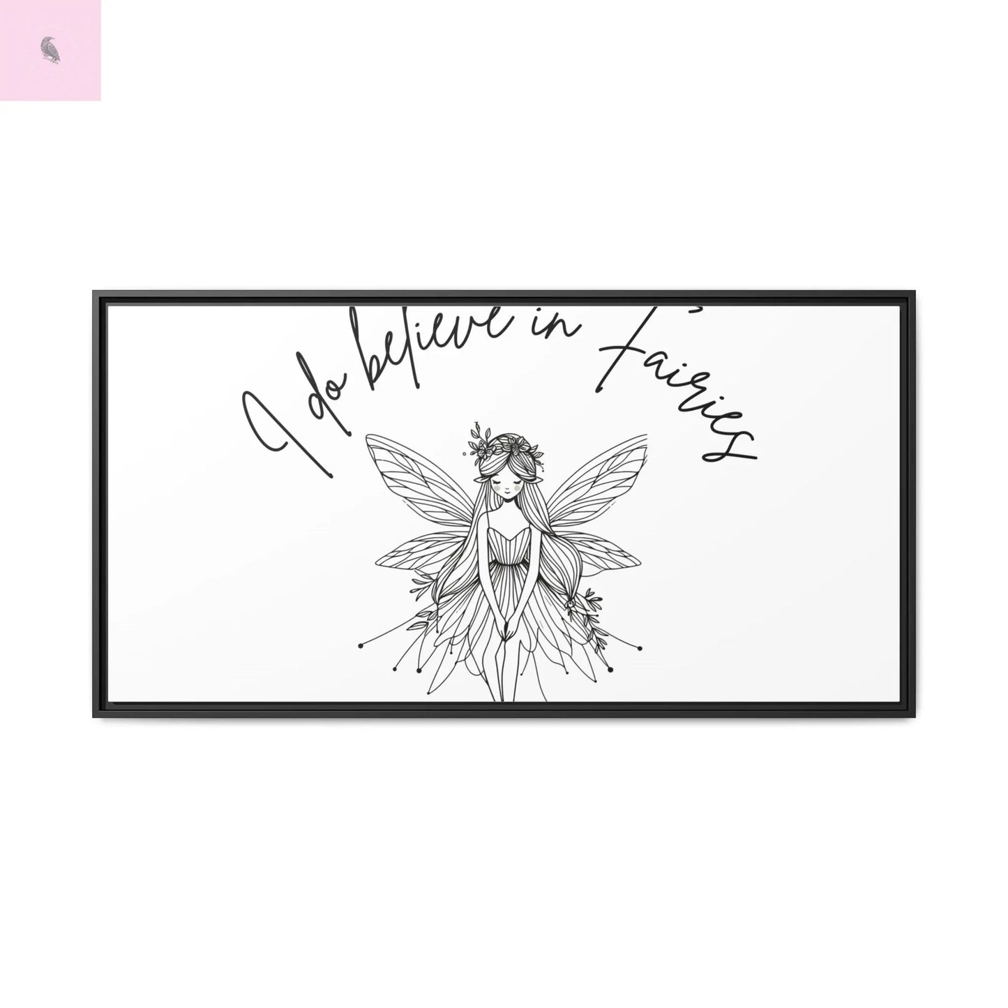 Fairies Canvas, Framed (Multi-color) - The flirty crow