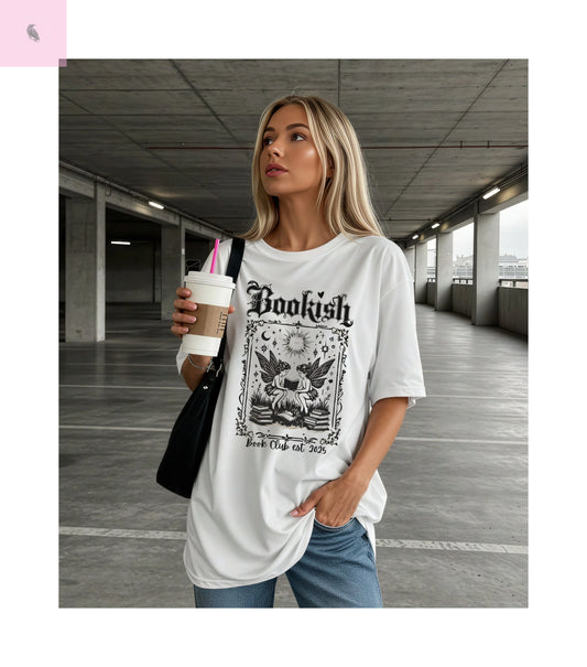 Bookish T-Shirt for Book Lovers, Cozy Literary Tee for Book Club, bookworm tee, Reading Gift, gift for reader,  Reading , Comfort Colors. The flirty crow