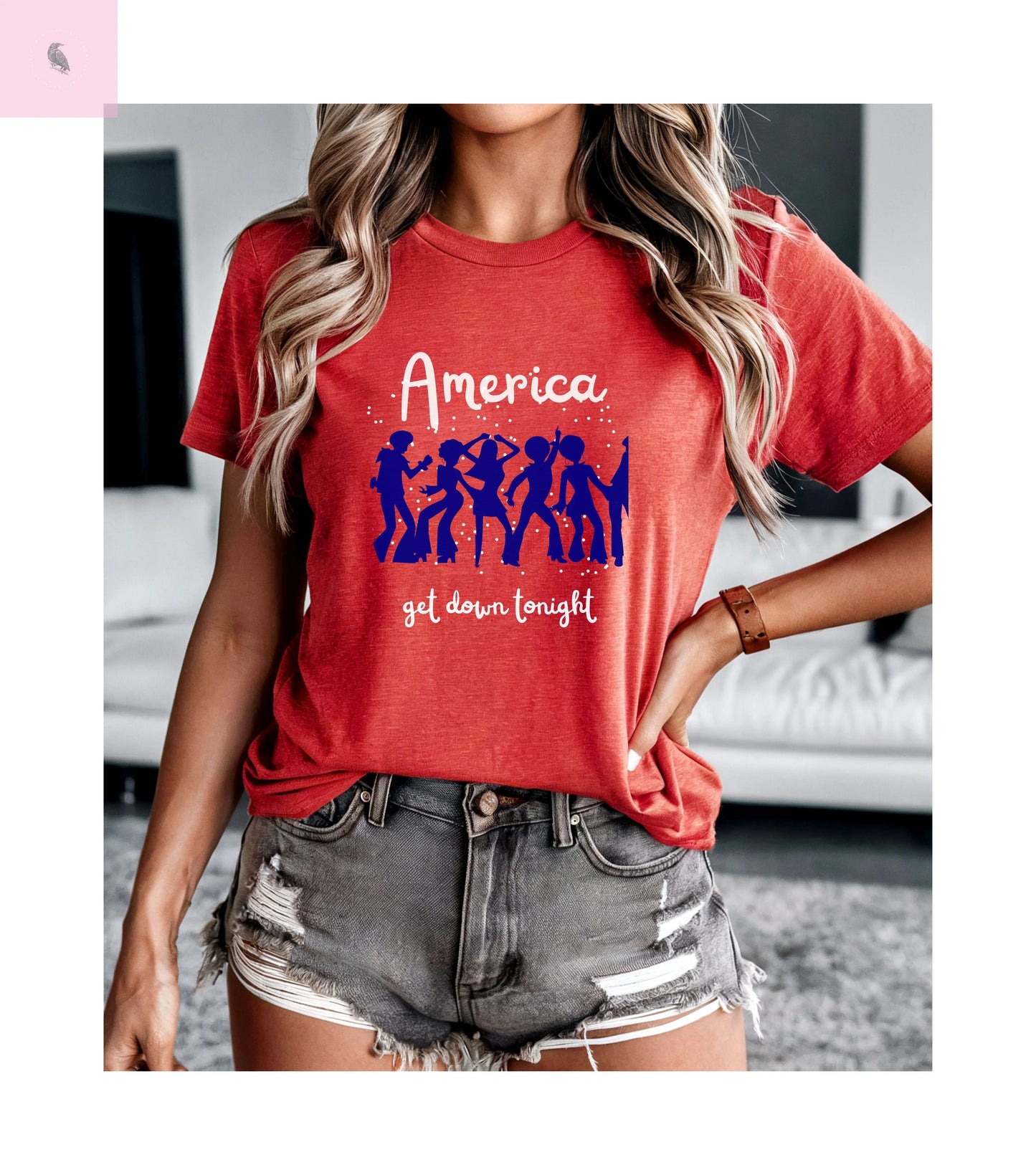 Bella Canvas 4th of july tshirt. USA tee ,patriotic shirt, America top, Celebration tee, Party tshirt, unisex 4th of july tee The flirty crow