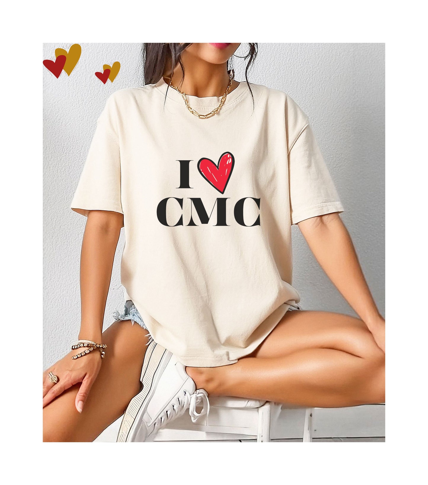 I Love CMC Unisex 49erT-Shirt, gift for niner fan, Game Day tee, 49er tshirt
