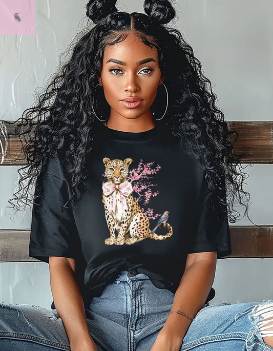 Chinoiserie Chic Leopard T-shirt The flirty crow