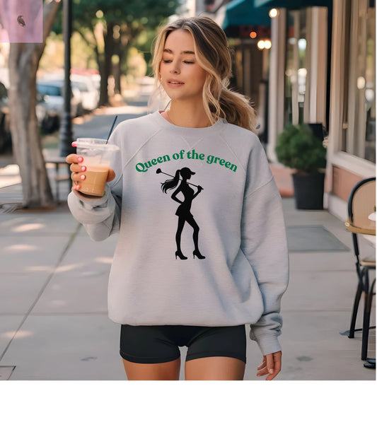 Golf Girl Unisex Sweatshirt, Golf Lovers Gift, Quality Cotton, Cute Sporty Design, Comfortable, Golf Apparel, Golf Clothing, Golf Tee, Golf the flirty crow