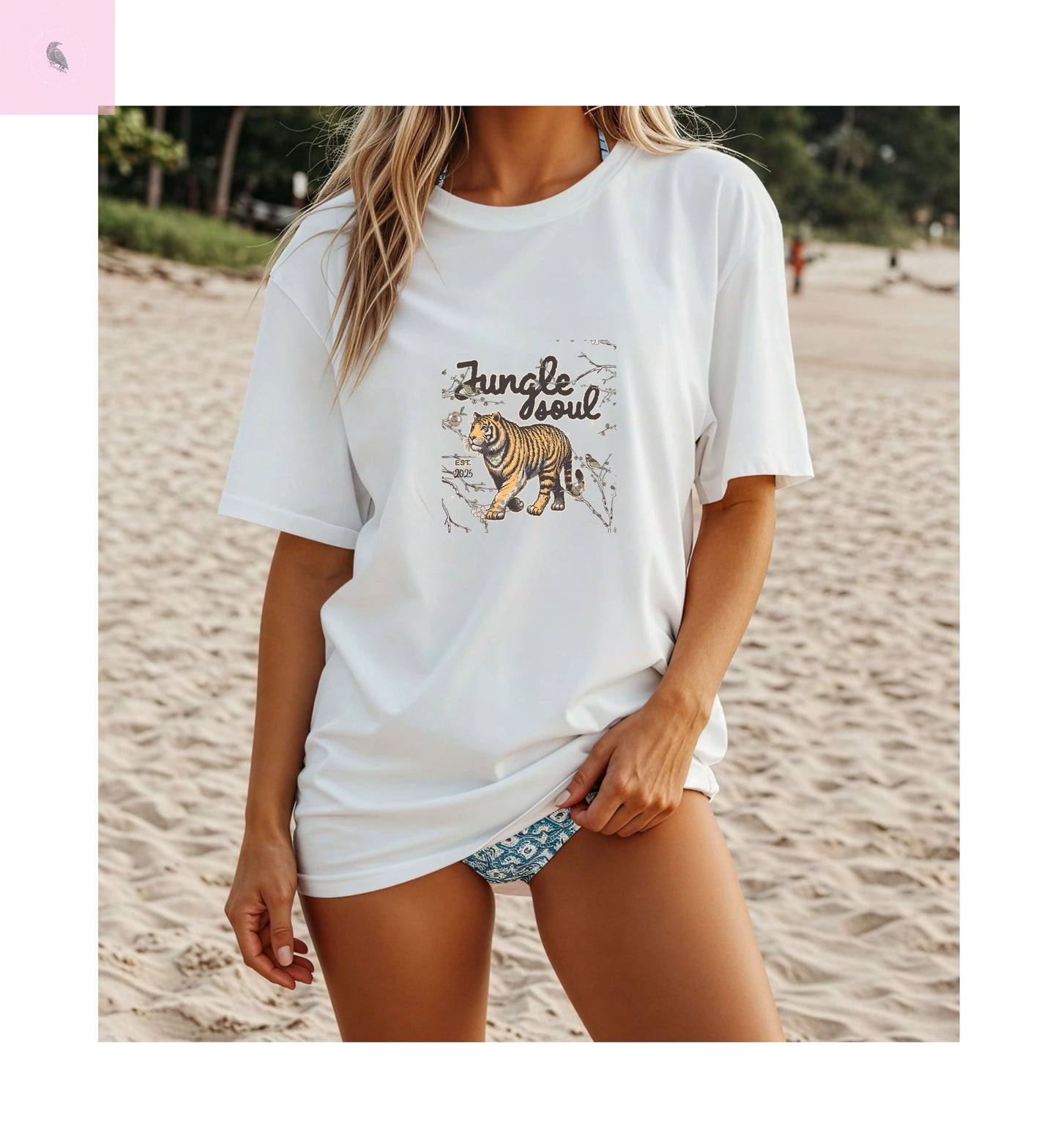 Tiger Tee, Unisex Tiger T-Shirt, Bella Canvas tshirt, Tiger Lover Shirt, Wild Animal Tee, Jungle tshirt, Nature lovers gift the flirty crow