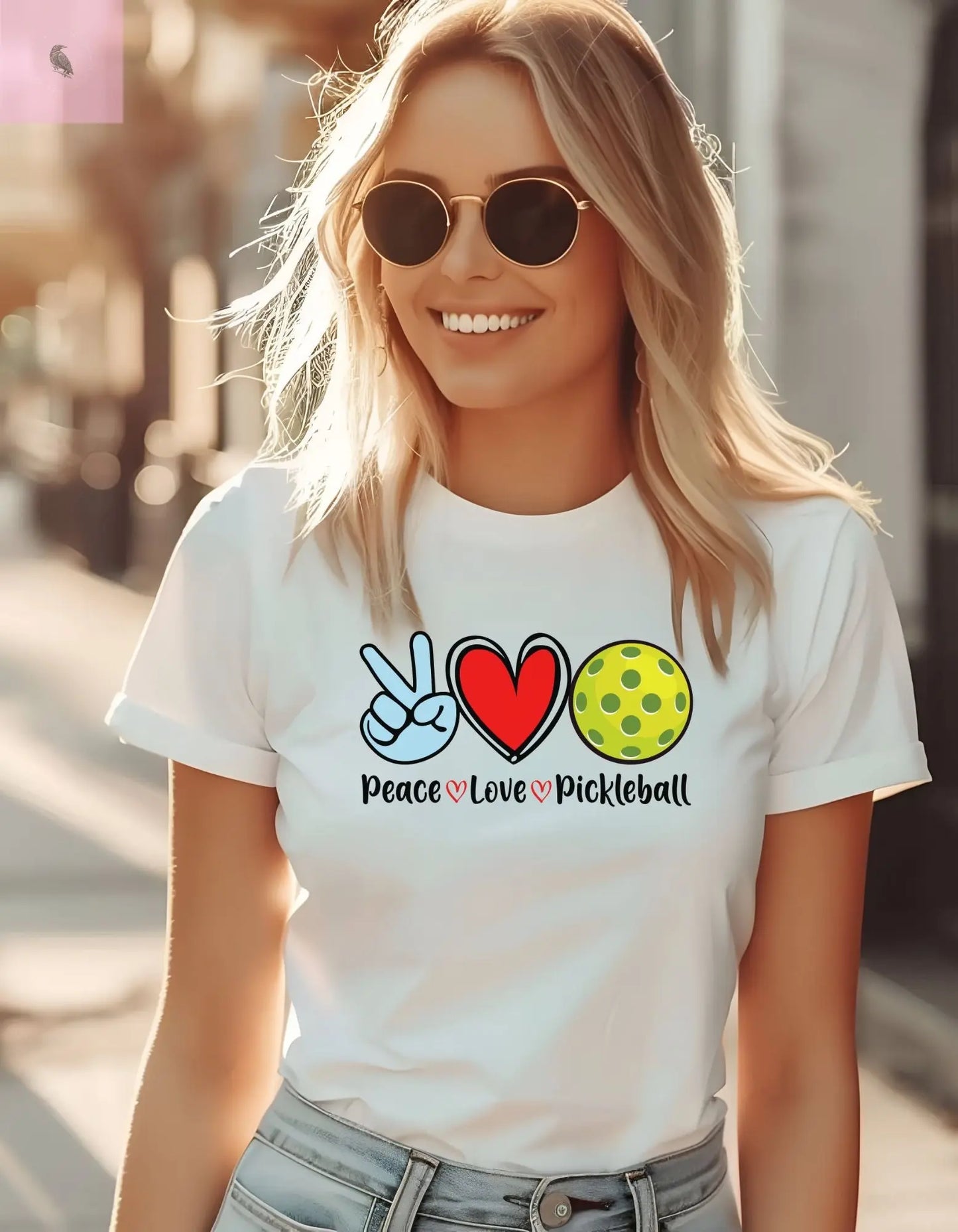 Pickle ball cute womens sporty graphic Short Sleeve Tee the flirty crow