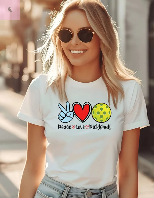 Pickle ball cute womens sporty graphic Short Sleeve Tee the flirty crow