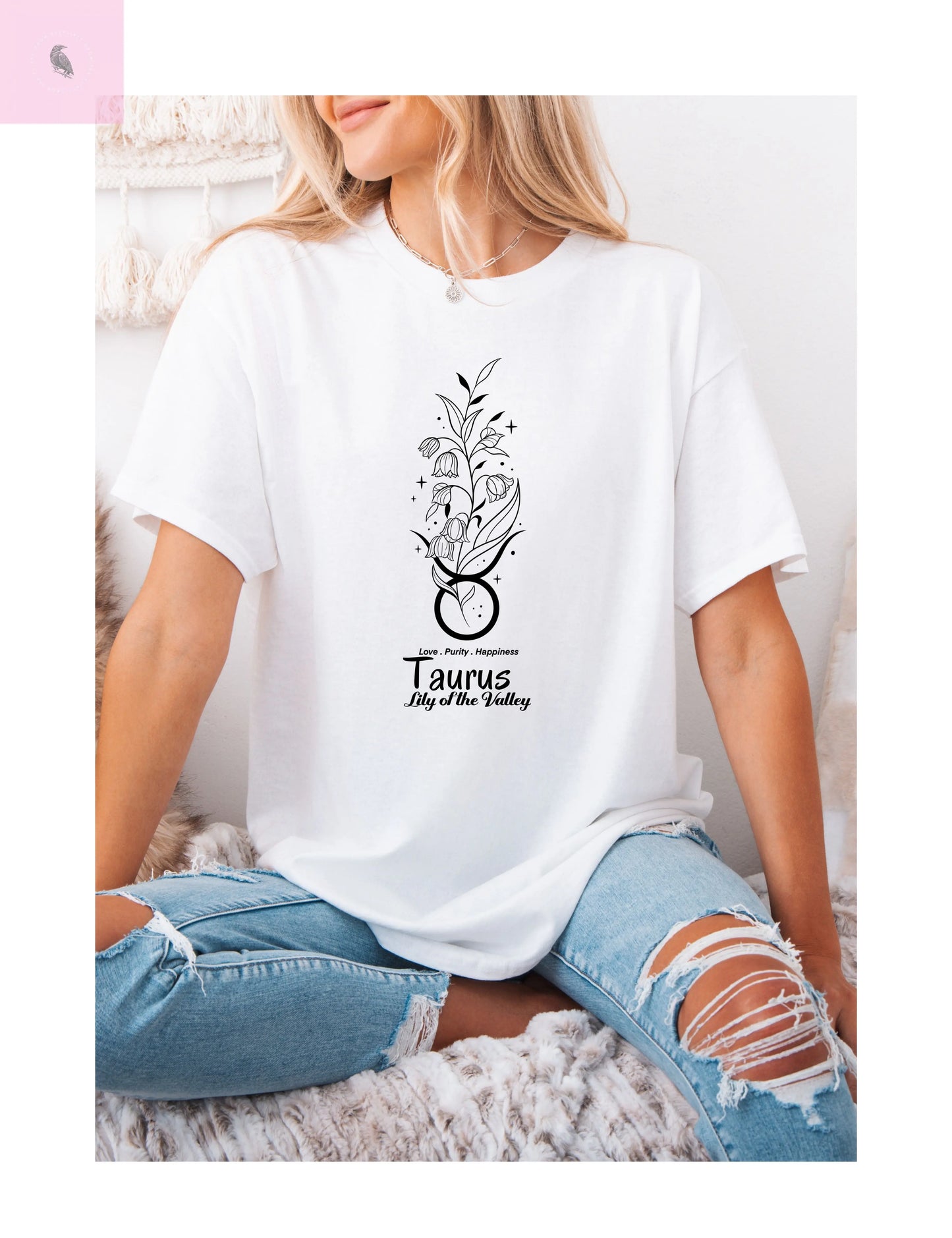 T-Shirt - Taurus Birthday Flower Unisex Tee The flirty crow