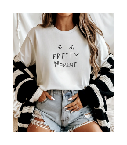 Pretty Moment Unisex Tee  Bella+ Canvas Cotton Summer Tee The flirty crow