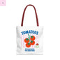 Tomato Vibes Tote Bag, Grocery tote,  Beach bag, travel tote,gift for gardener, veggie lover, Fun Gift for Foodies, Garden Lovers The flirty crow