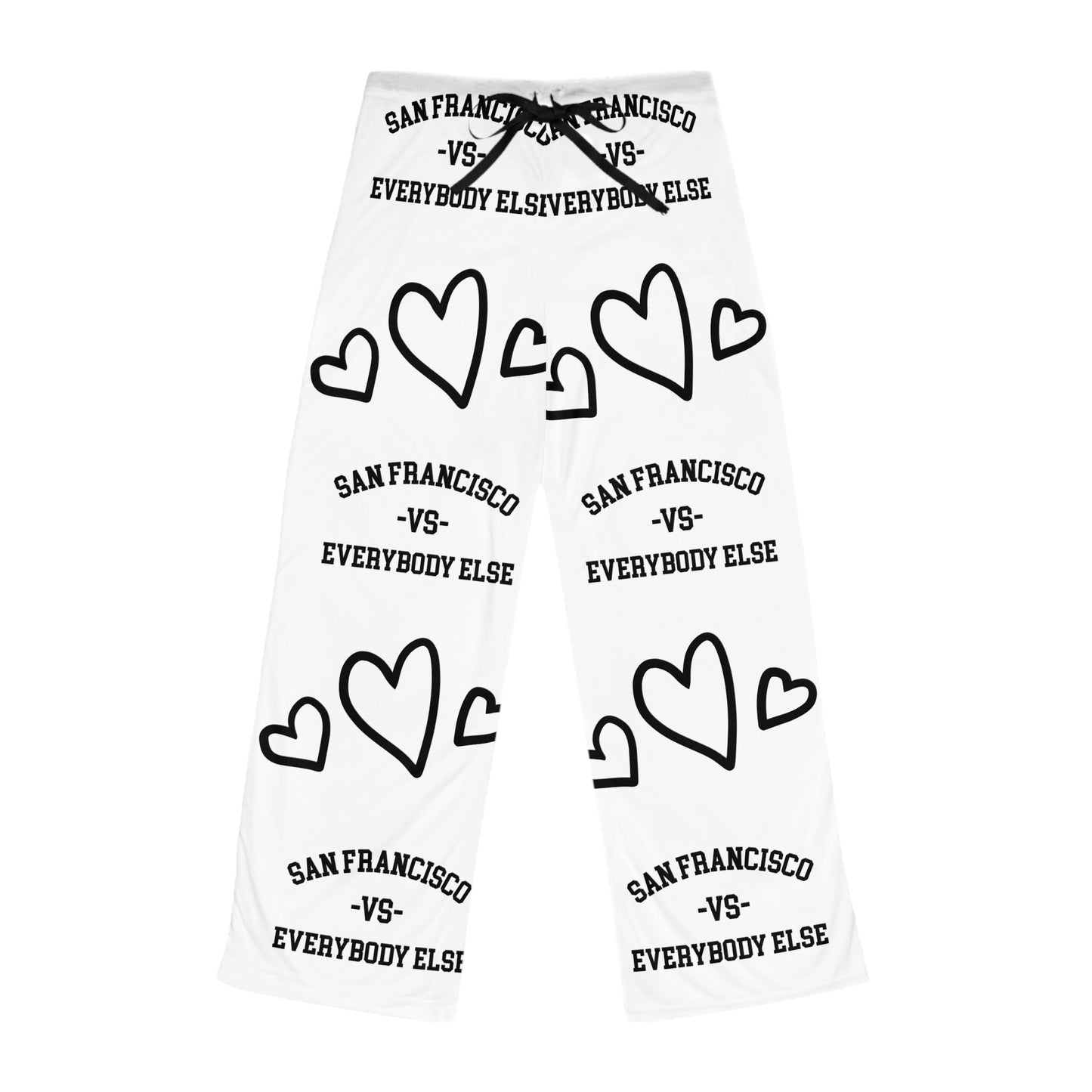 San Francisco Unisex Pajama Pants, San Francisco vs Everybody Else, gift for San Francisco Fan, The flirty crow