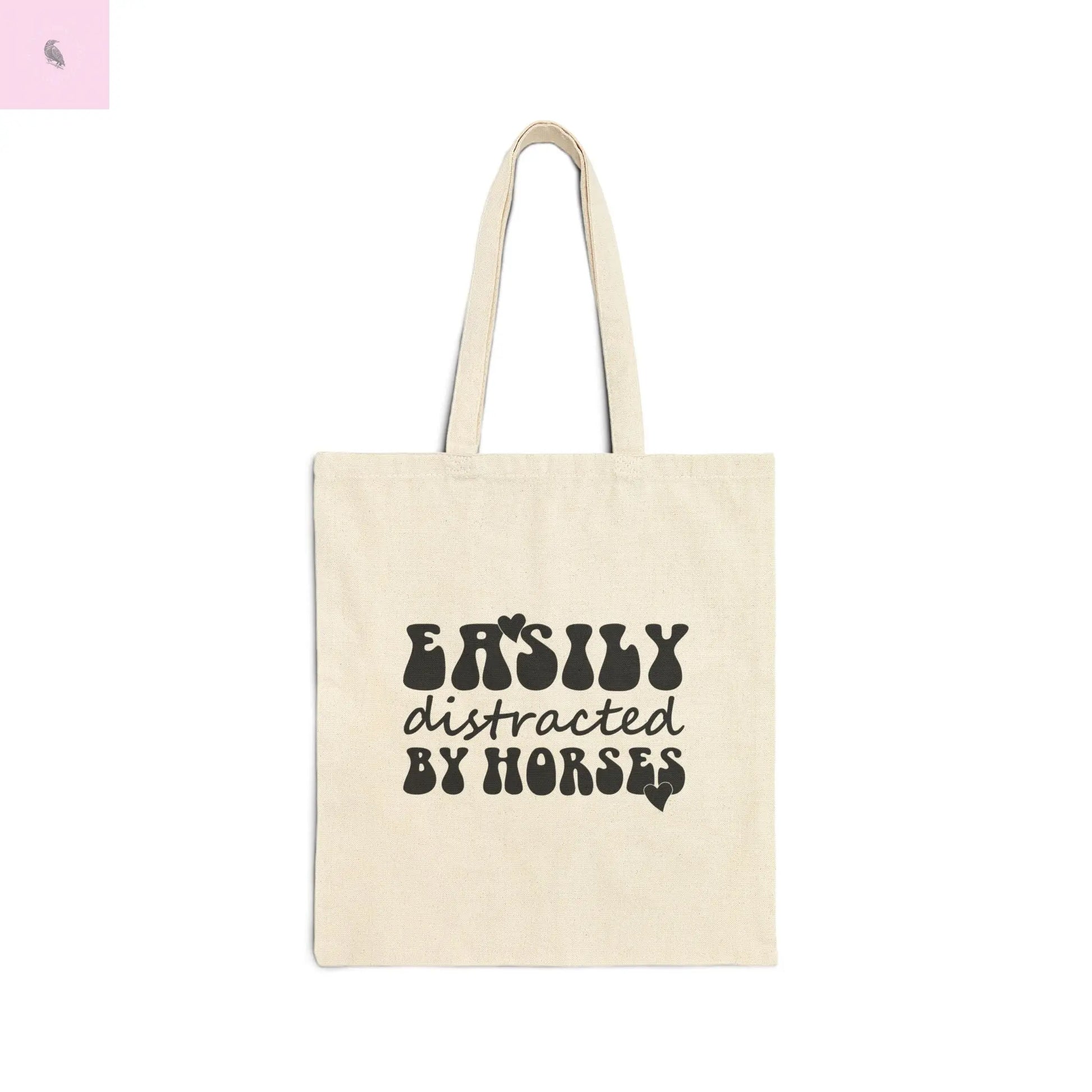 horse lover tote easily distracted by horses 10x15 tote bag the flirty crow