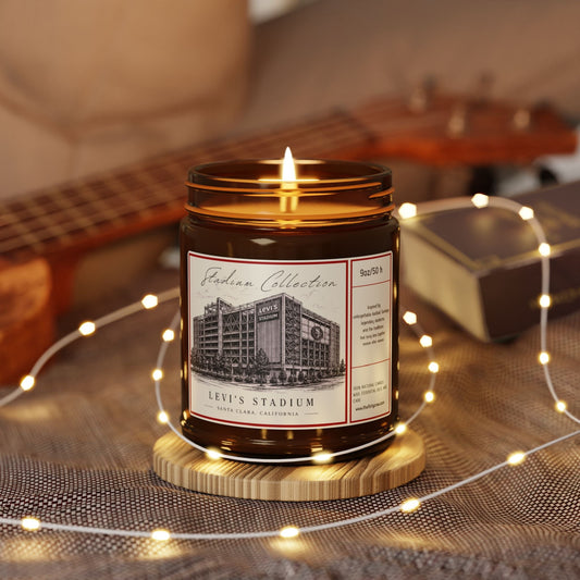 Smells like Levi's Stadium Candle, 49er fan gift, Soy Candle, Game Day Decor, California Football Candle, Sports gift Printify