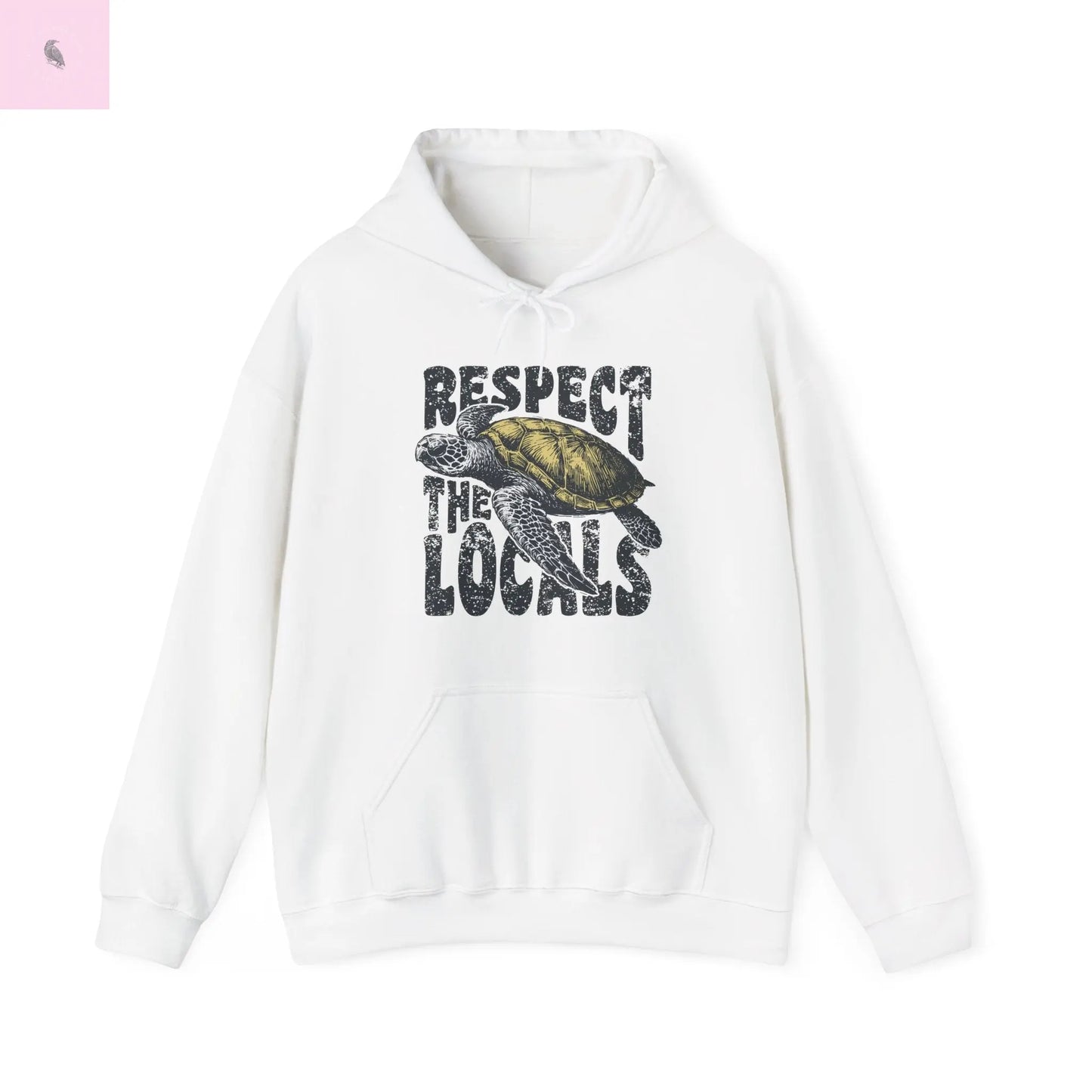 Ocean Lover Unisex Hooded Sweatshirt - Respect the Locals Beach Environmental Earth the flirty crow