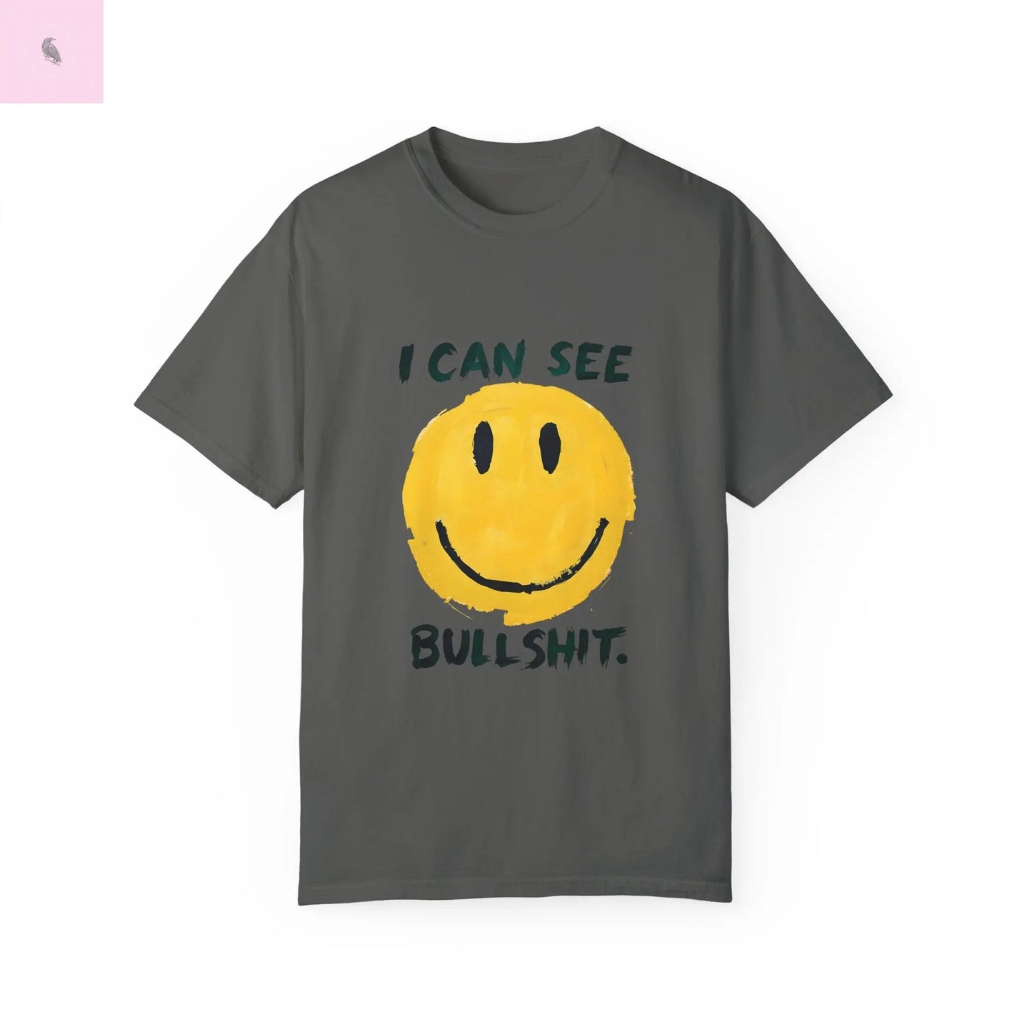 Funny Smiling Through the BS Unisex Tee - The flirty crow