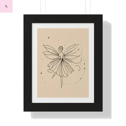 Whimsical Fairy Framed Vertical wall art - Enchanting Home Decor for fairy Lovers - The flirty crow