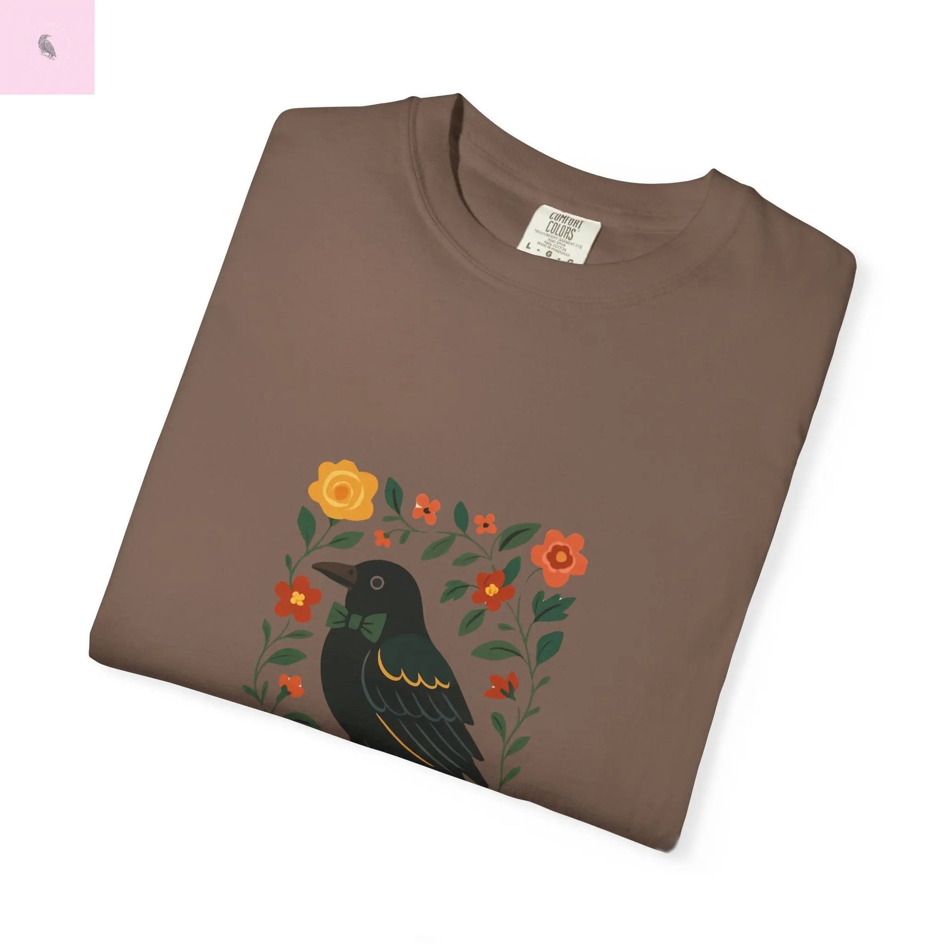 Flirty Crow Unisex  T-Shirt - Floral Design - The flirty crow