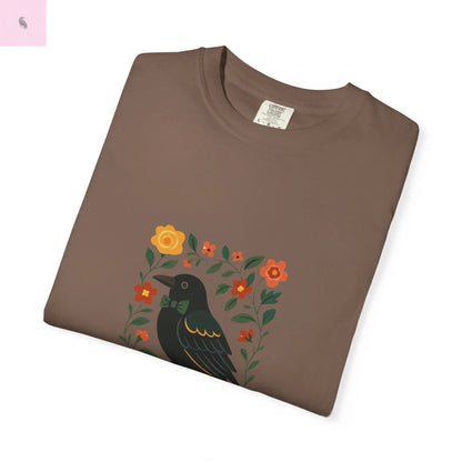 Flirty Crow Unisex  T-Shirt - Floral Design - The flirty crow