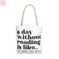 Book Lover Tote Bag, Funny Reading Quote, Literary Gift, Planner Bag, Library Tote, Reading Accessories, beach tote, grocery tote Printify