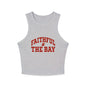 Faithful to the Bay Women’s Micro Tank Top, Casual Summer Top, Sportswear, Gift for Sports Fans, 49er fan gift Printify