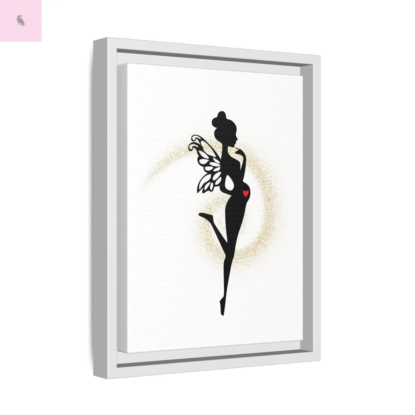 Framed Fairy Art Print - Enchanting Decor for Expecting Mothers, Baby Shower Gift, Elegant Nursery Wall Art, Whimsical Home Accent The flirty crow