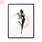 Framed Fairy Art Print - Enchanting Decor for Expecting Mothers, Baby Shower Gift, Elegant Nursery Wall Art, Whimsical Home Accent The flirty crow