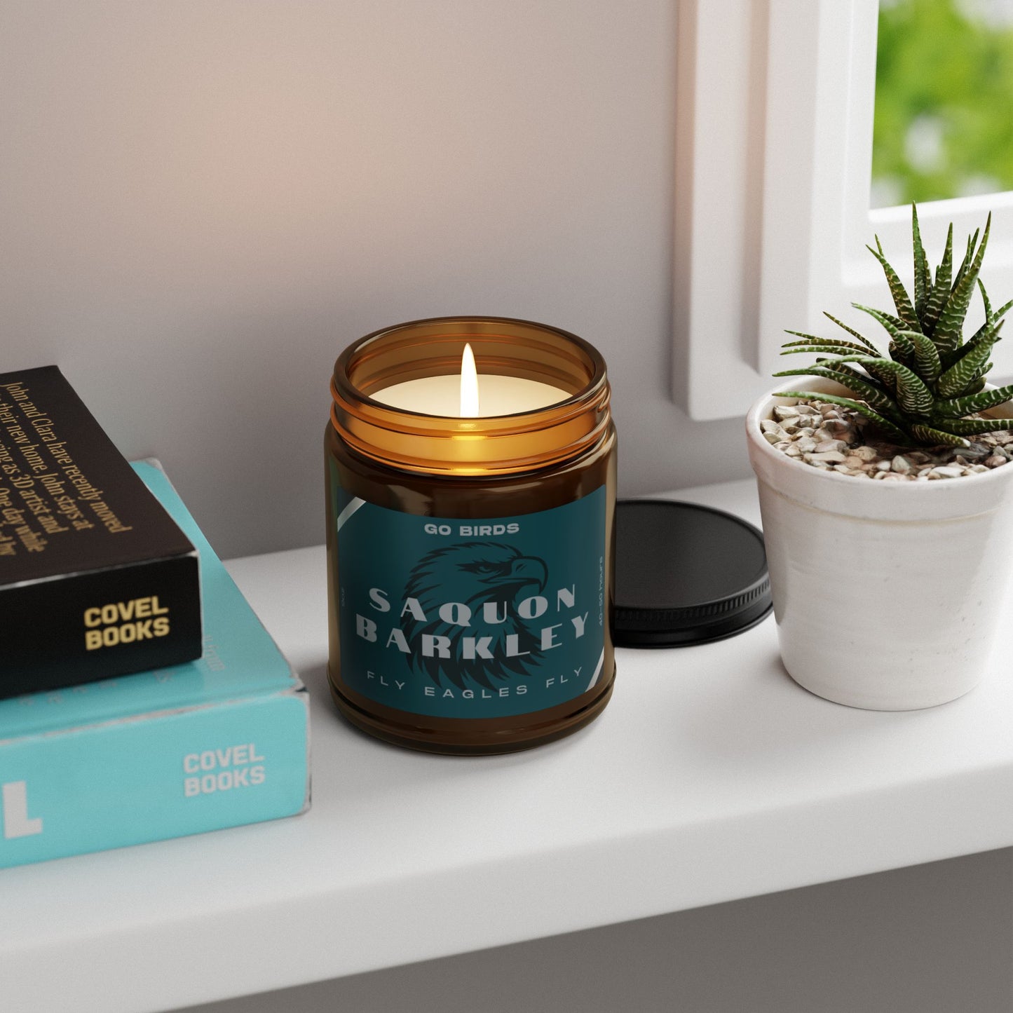 Saquon Barkley Philadelphia Eagles Candle ,Scented Soy Candle for Philly fans