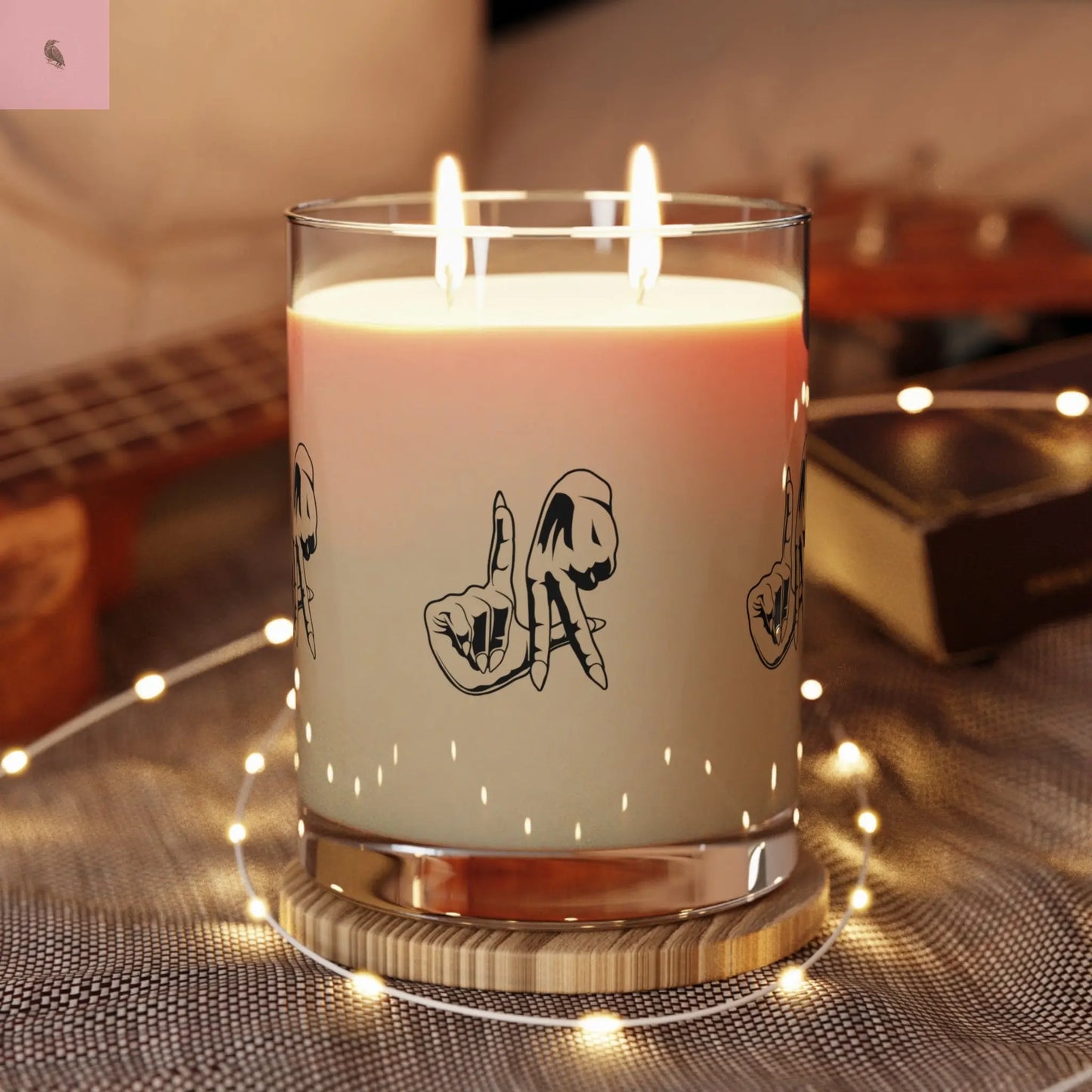 Candle - Los Angeles Lovers 11oz Scented Glass The flirty crow