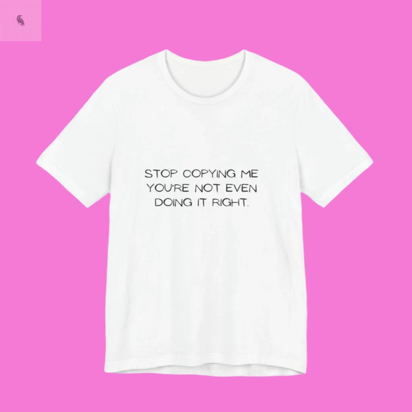 Graphic Unisex Tee - Fun and Playful Design The flirty crow