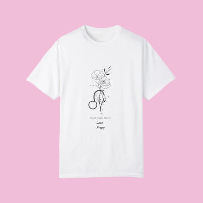 Leo birth flower T-Shirt for Astrology Lovers Printify