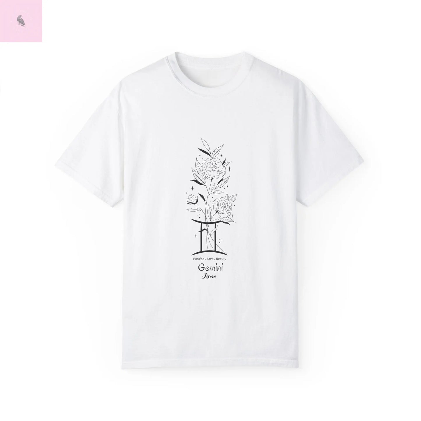 Gemini birth flower T-Shirt for Astrology Lovers The flirty crow