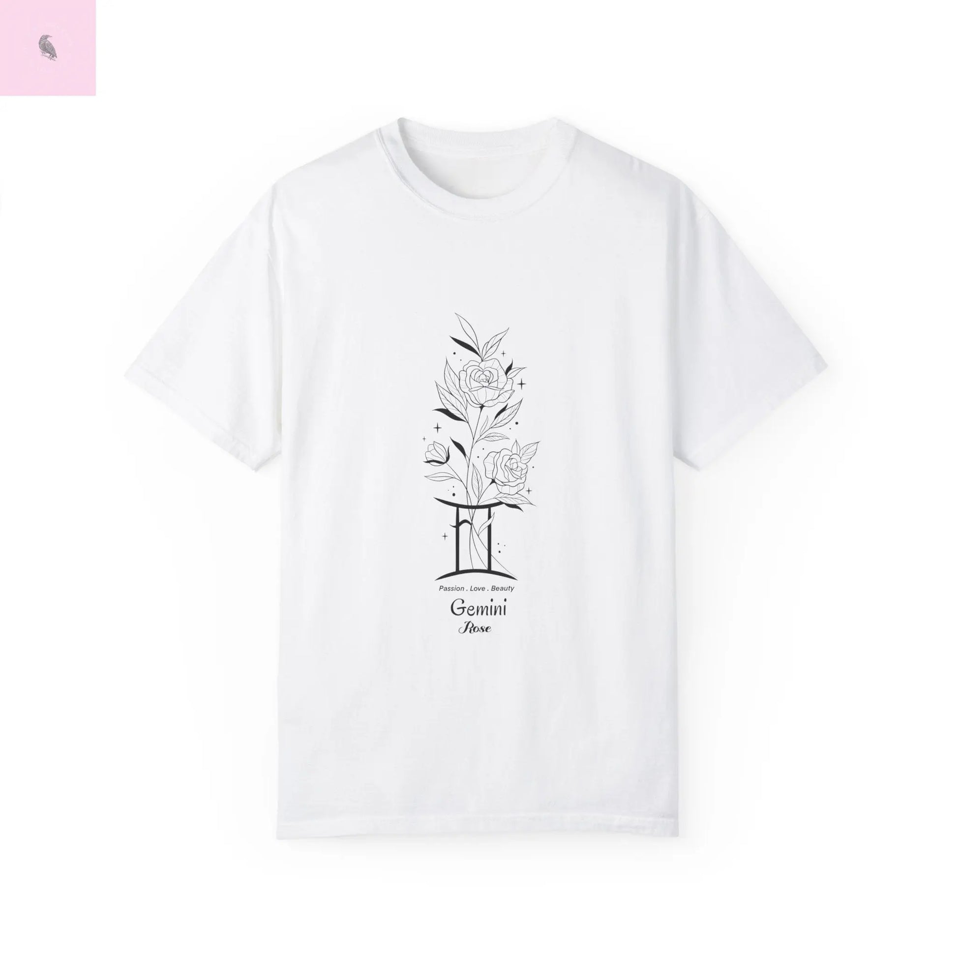 Gemini birth flower T-Shirt for Astrology Lovers The flirty crow