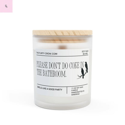 Party Candle - Frosted Glass Candle, 11oz the flirty crow