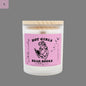 Hot Girls Read Books Frosted Glass Candle - 11oz Aromatherapy Candle for Book Lovers The flirty crow