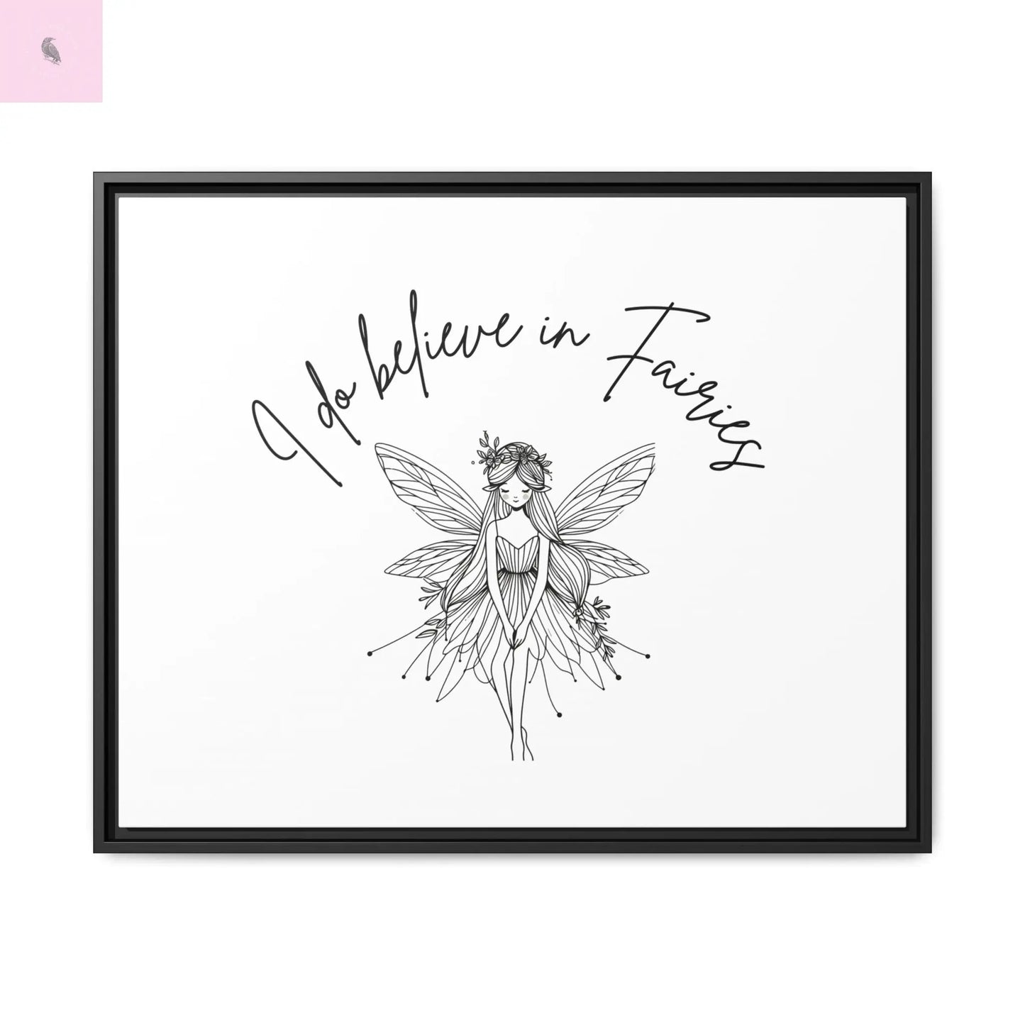 Fairies Canvas, Framed (Multi-color) - The flirty crow