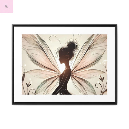 Framed Canvas Fairy wall art - The flirty crow