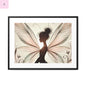 Framed Canvas Fairy wall art - The flirty crow