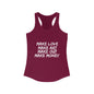 Women's Graphic Tank - Make Love Make Art Design