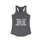 Women's Graphic Tank - Make Love Make Art Design