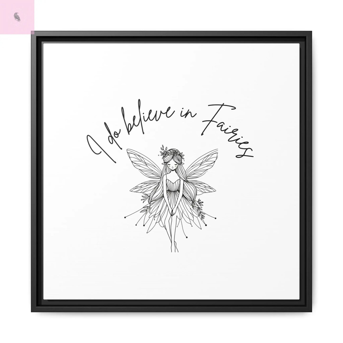 Fairies Canvas, Framed (Multi-color) - The flirty crow