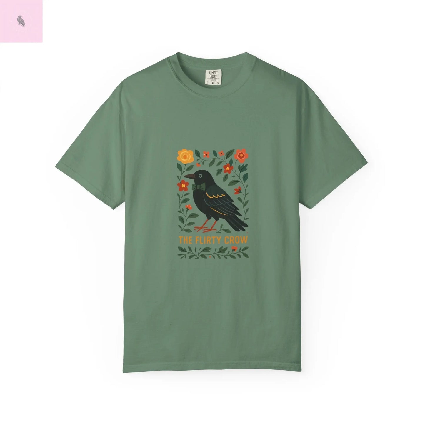 Flirty Crow Unisex  T-Shirt - Floral Design - The flirty crow
