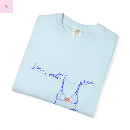 Summer beach tee, Beach Vacation  tshirt, Comfort Colors tee, Unisex T-shirt , gift for her,beach lover gift. The flirty crow