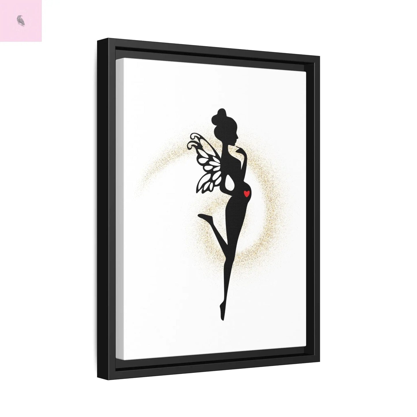 Framed Fairy Art Print - Enchanting Decor for Expecting Mothers, Baby Shower Gift, Elegant Nursery Wall Art, Whimsical Home Accent The flirty crow