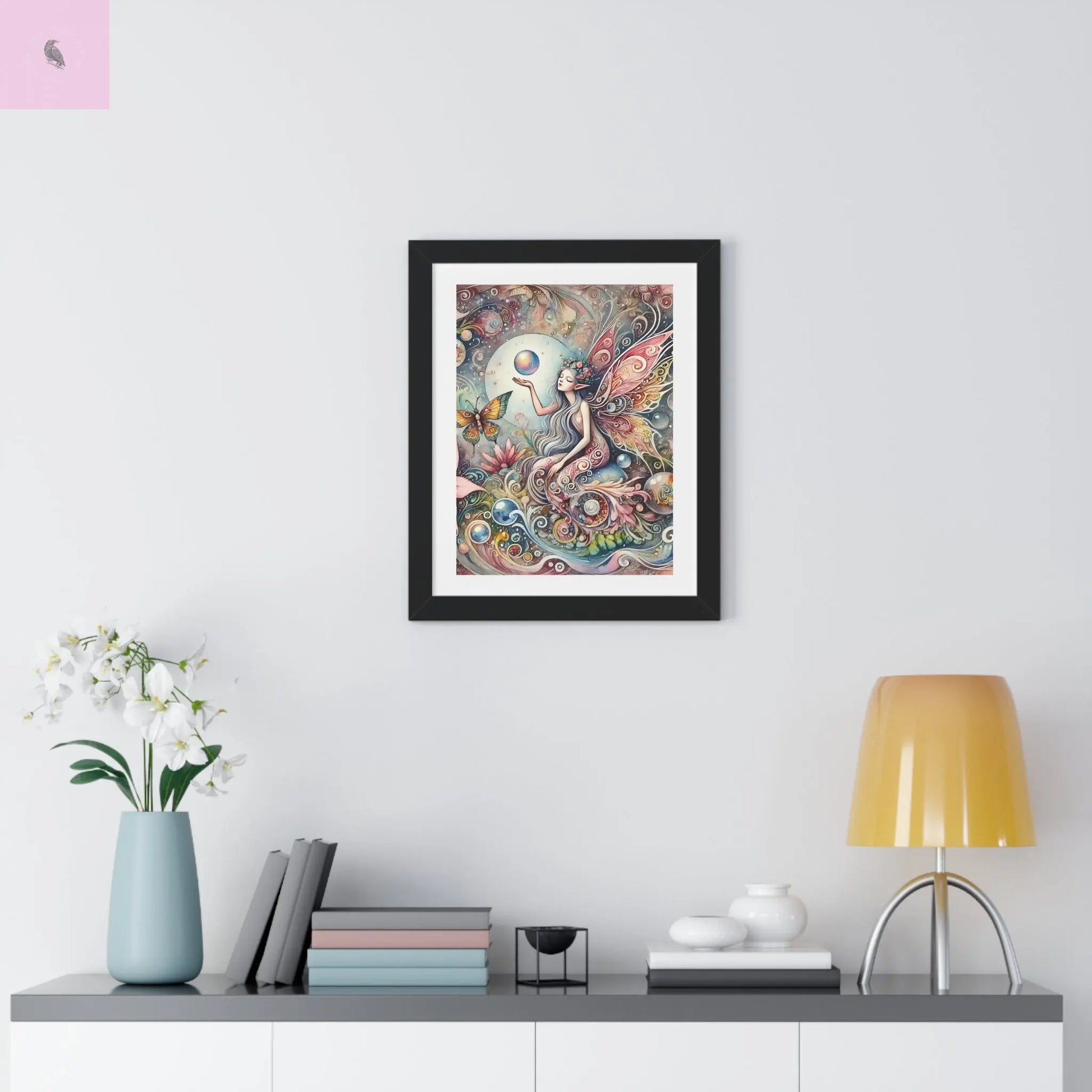 Mystical Fairy framed wall art. - The flirty crow