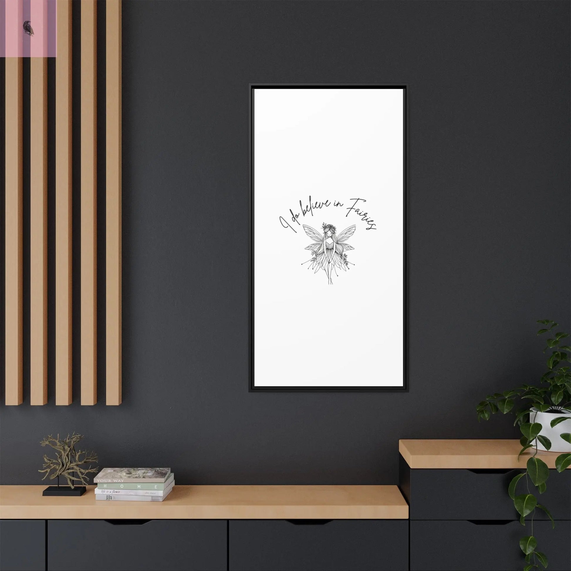 Fairies Canvas, Framed (Multi-color) - The flirty crow
