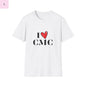I Love CMC Unisex 49erT-Shirt, gift for niner fan, Game Day tee, 49er tshirt Printify