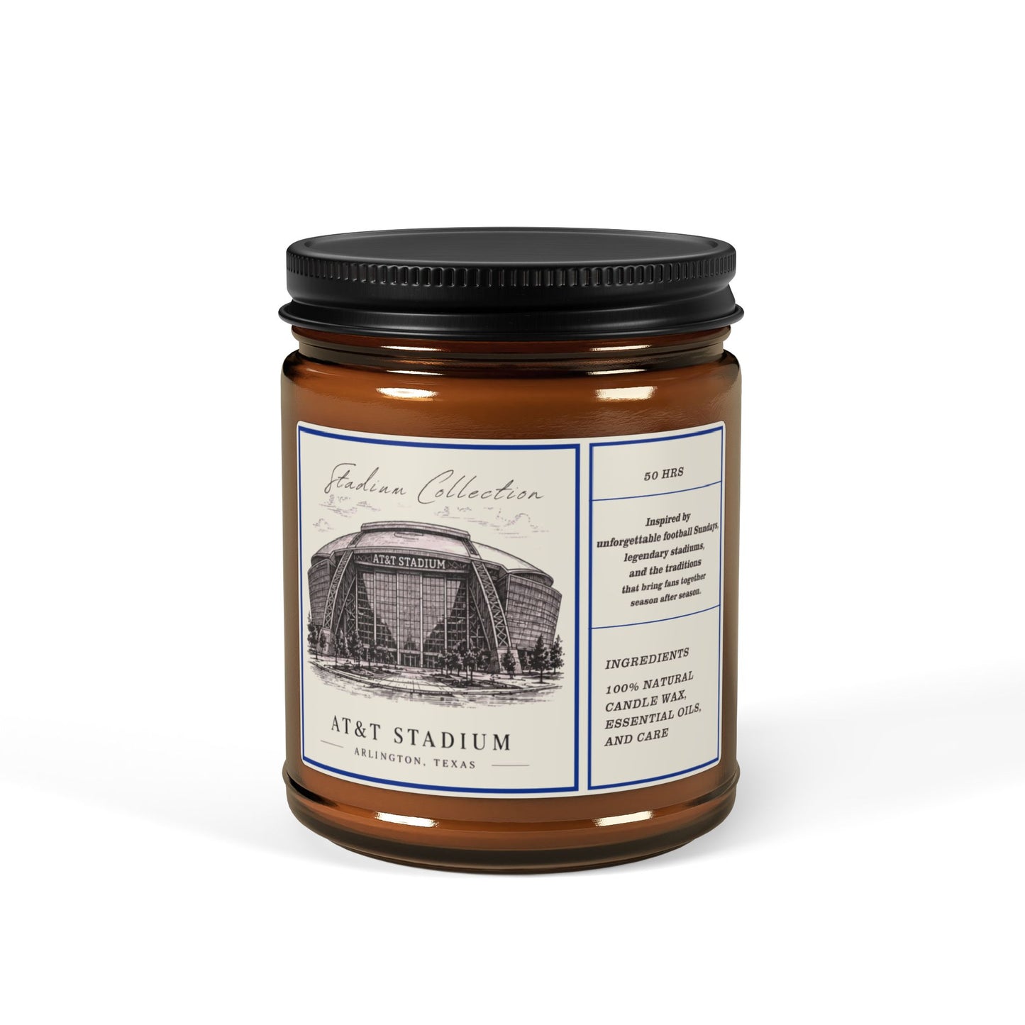 Dallas Cowboys Stadium Scented Soy Candle ,AT&T Stadium candle