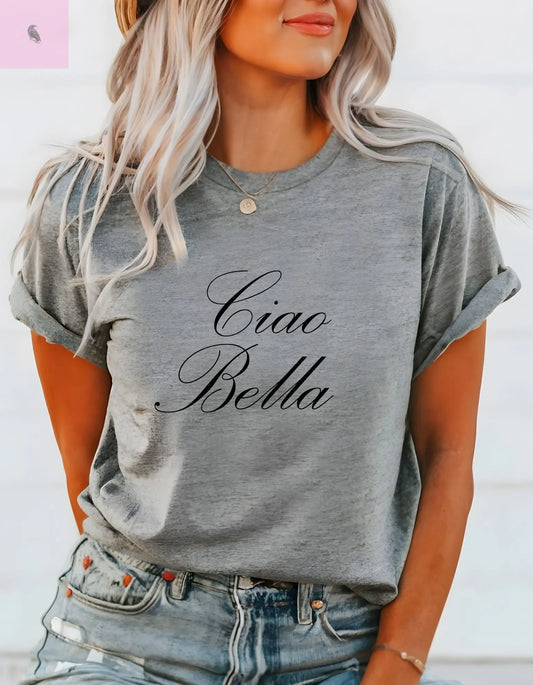 Ciao Bella Italy lovers  Softstyle T-Shirt the flirty crow